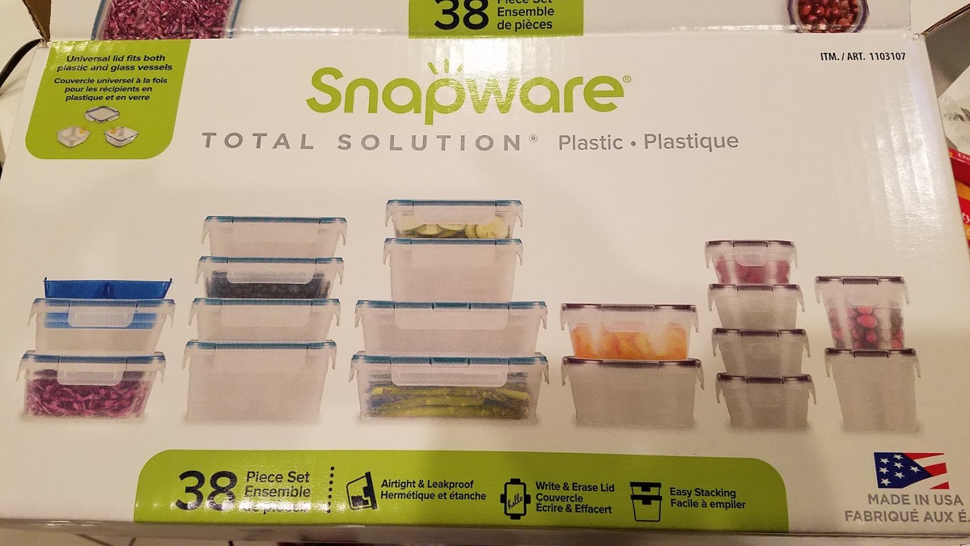 Snapware containers